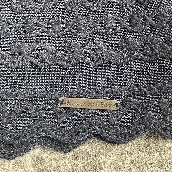 Abercrombie Fitch Skirt Womens 4 Blue Short Mini Straight Pencil Casual Party - Picture 4 of 11